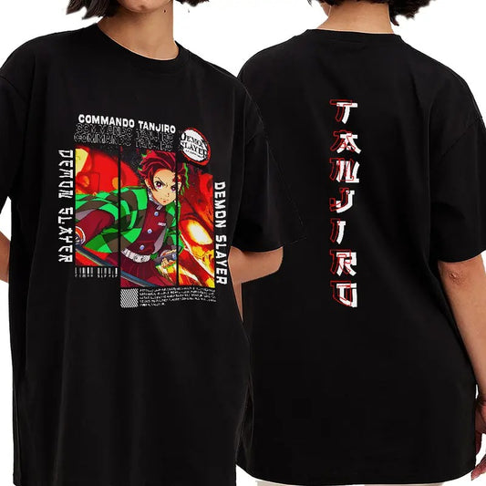 Tanjiro Kamado 2 sides main character shirt, Demon Slayer t-shirt, Anime sweatshirt hoodie, Anime lover t-shirt