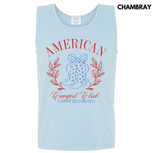 Tank Top - American Cowgirl Club Comfort Colors Tank Top