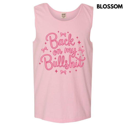 Tank Top - Back On My BS Coquette Comfort Colors Tank Top 'NLB'