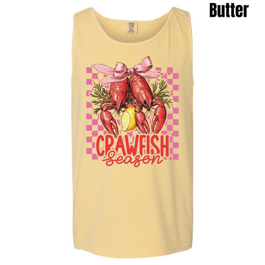 Tank Top - Crawfish Season Coquette Comfort Colors Tank Top 'NLB'