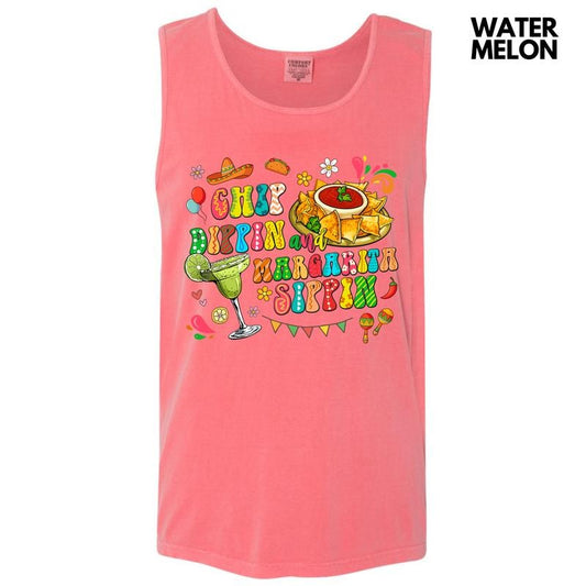 Tank Top - Dippin & Sippin Comfort Colors Tank Top 'NLB'