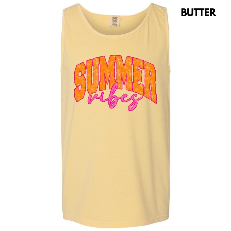 Tank Top - Energetic Summer Vibes Comfort Colors Tank Top 'NLB'