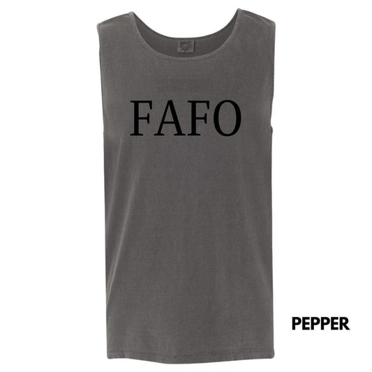 Tank Top - FAFO Comfort Colors Tank Top 'NLB'