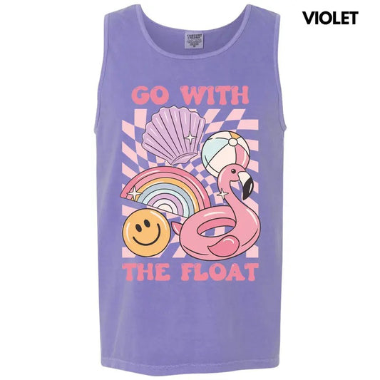 Tank Top - Go With The Float Comfort Colors Tank Top