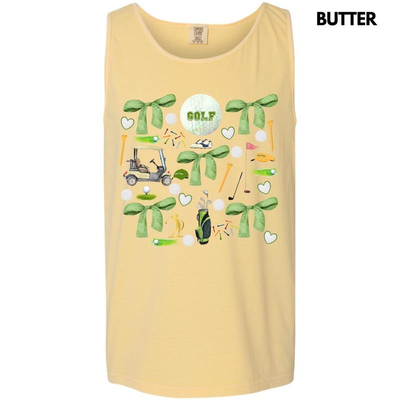 Tank Top - Golf Day Collage Comfort Colors Tank Top 'NLB'