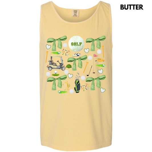 Tank Top - Golf Day Collage Comfort Colors Tank Top 'NLB'