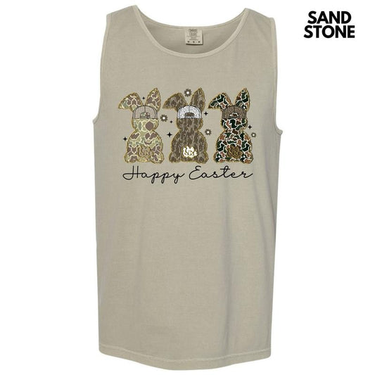 Tank Top - Happy Camo Easter Comfort Colors Tank Top 'NLB'