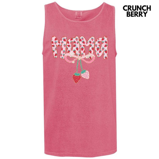 Tank Top - Mama Strawberry Coquette Comfort Colors Tank Top 'NLB'