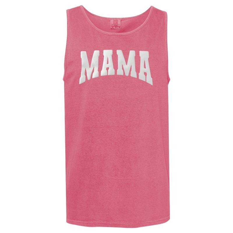 Tank Top - Mama White PUFF Comfort Colors Tank Top