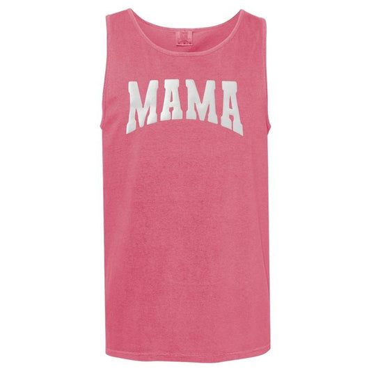 Tank Top - Mama White PUFF Comfort Colors Tank Top