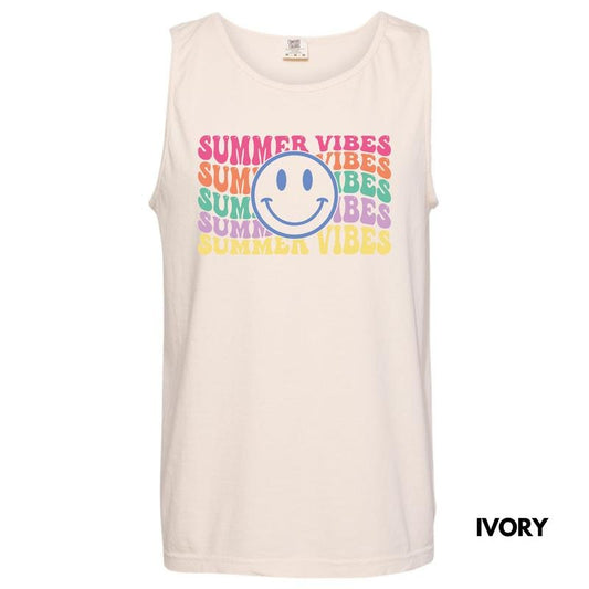 Tank Top - Stacked Summer Vibes Comfort Colors Tank Top 'NLB'