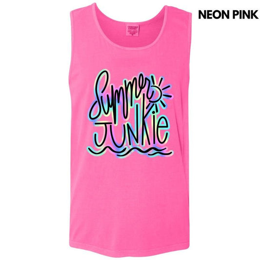 Tank Top - Summer Junkie Comfort Colors Tank Top 'NLB'