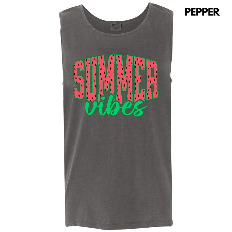 Tank Top - Watermelon Summer Vibes Comfort Colors Tank Top 'NLB'
