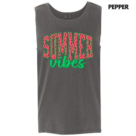 Tank Top - Watermelon Summer Vibes Comfort Colors Tank Top 'NLB'