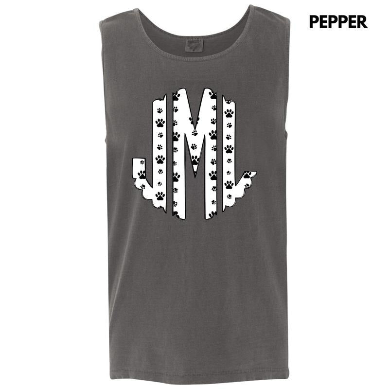 Tank Top -All Paws Monogram Comfort Colors Tank Top 'NLB'