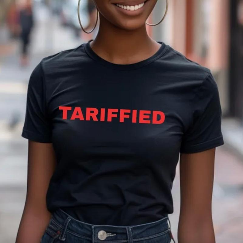 Tariffied Unisex Cotton T-shirt, Tariffs Protest Tee, BLM, Black History Shirt, For Men and Women