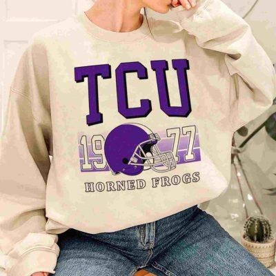 Tcu Horned Frogs Retro Helmet University College NCAA Football T-Shirt Unisex Sweatshirt