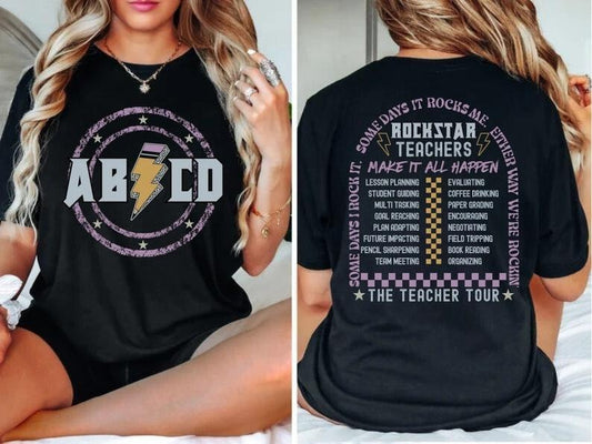 Teacher Shirt, ABCD Teacher Tour sweatShirt, Back To School Shirt, End of Year Shirt, Teacher Gift, Kindergarten Teacher Shirt, Elementary School  T-shirt, sweater and Hoodie
