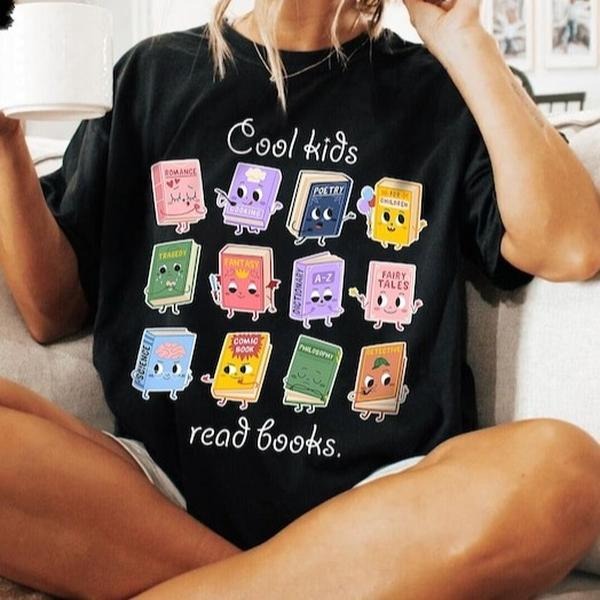 Teacher Shirts, Cool Kids Read Books Shirt, School Librarian Shirt, Back To School Shirt Teacher, Reading Teacher Shirt, Book Lover Shirt