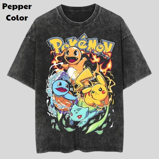 Team Pokemon Vintage Tee, Team T-Shirt, Pokemon Graphic Tees, Pokemon Shirt, Unisex Anime Shirt, Menswear Womenswear Streetwear