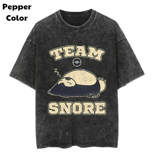 Team Snorlax Vintage Tee, Snorlax T-Shirt, Pokemon Graphic Tees, Pokemon Shirt, Unisex Anime Shirt, Menswear Womenswear Streetwear