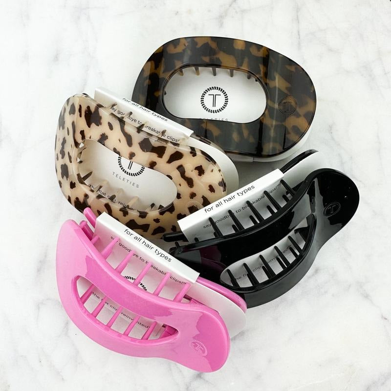 Teleties Large Flat Round Hair Clip