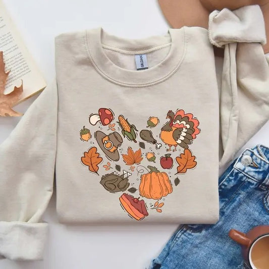Thanksgiving Doodles Pumpkin Leaves Sweatshirt,Happy Turkey Day Hoodie,Thanksgiving Sweatshirt,Peace Sign TurkeyShirt,Funny Fall Sweatshirt
