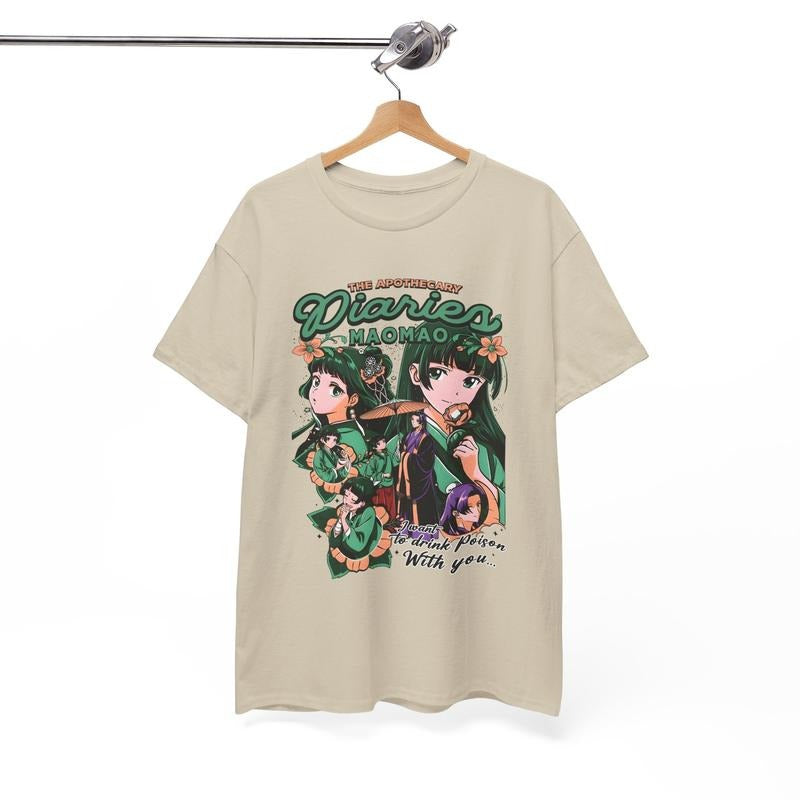 The Apothecary Diaries Tshirt, MaoMao, Jinshi, Anime Shirt, Kawaii T-Shirts, Japanese Graphic Teesstyle{n002}10