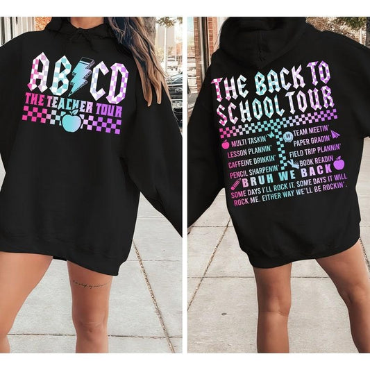 The Back To School Tour ABCD Shirt for Teacher, First Day Of School Shirt, Teacher Team Matching Tees, Teacher Gift, ABCD Teacher  T-shirt, sweater and Hoodie