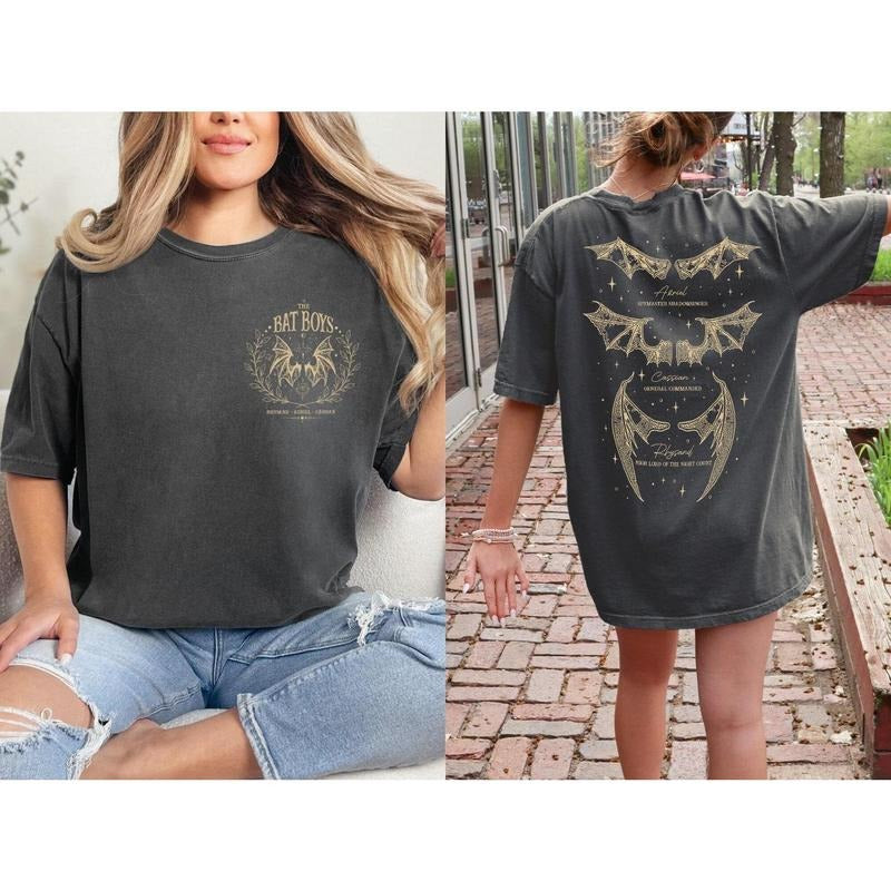 The Bat Boys Comfort Color Shirt, the Bat Boys the Night Court Acotar Shirt, Acotar the Bat Boys, Acotar Shirt Azriel, Acotar Shirt Azriel
