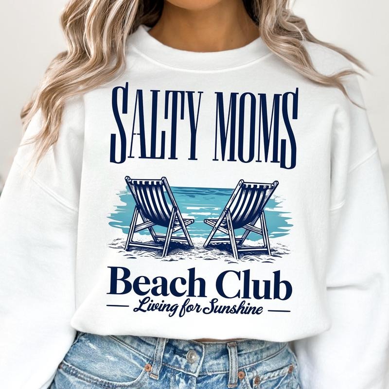 The Beach Club Shirt Trendy Summer Aesthetic Beach Shirt Retro Beach Girl Funny Sarcastic Mom Mother's Day 4