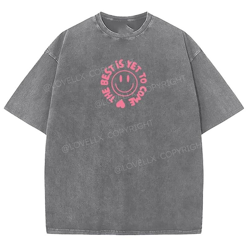 The Best Is Yet To Come Washed T-Shirt, Christian Jesus  t shirts, Vintage 90s Graphic Tee Gift Cotton Top Womenswear Bottom