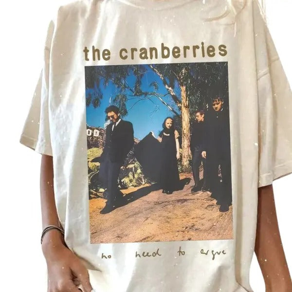 The Cranberries Rock Band T-Shirt No Need To Argue 90S Tour Unisex  T-Shirts, Retro Movie Tee
