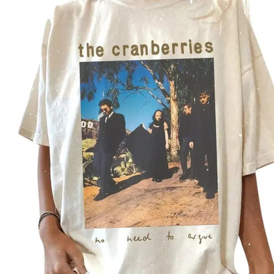 The Cranberries Rock Band T-Shirt No Need To Argue 90S Tour Unisex  T-Shirts, Retro Movie Tee