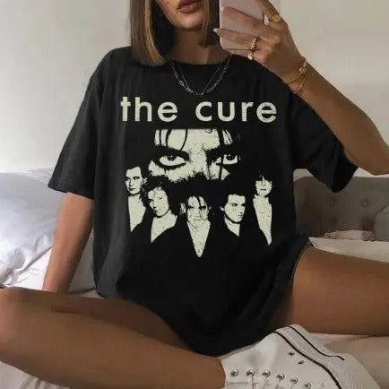 The Cure Shirt, Vintage The Cure Music Rock Band T-Shirt, The Cure Tour Shirt, Y2K Shirt