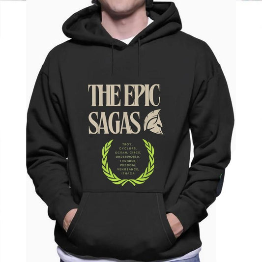 The Epic Sagas Gift Odysseus Musical Hoodie Casual Street Style Fleece Fabric Pullover Hooded Sweatshirt for Women for Men