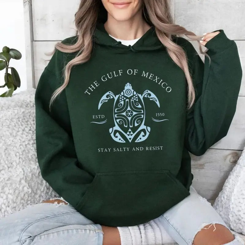 The Gulf Of Mexico Tshirt Sweatshirt Hoodi , Gulf Coast Sweatshirt, Mexico Beach Shirt, Democrat Gift, Unisex Sweater Pullover Tee