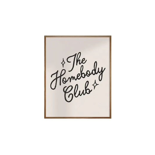 The Homebody Club, GiclÉE Fine Art Print, Retro Art, Minimalist Decor, Poster Prints No Frame, Gifts For Men Women Wall Decor, Dorm Room Decor, Wall Posters, Gifts For Birthday Christmas Xmas Landscape Ornaments