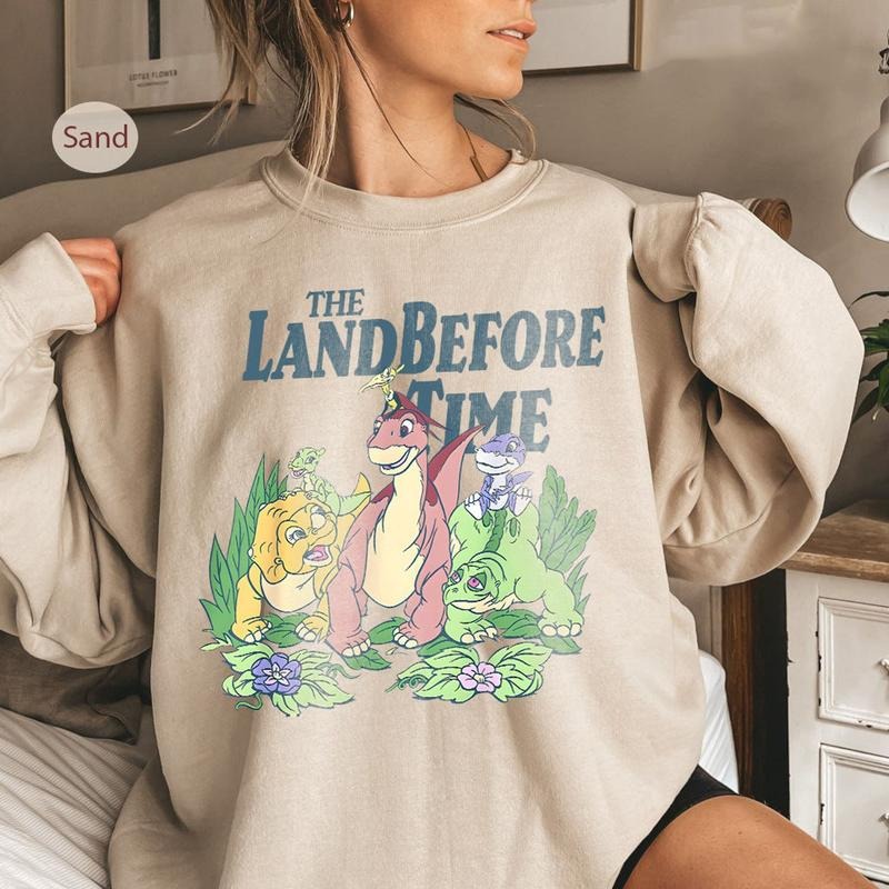 The Land Before Time Pastel Dinosaur Friends Sweatshirt, Land Before Time Party Sweatshirt, Land Before Time Decor Sweatshirt, Dinosaur Gift