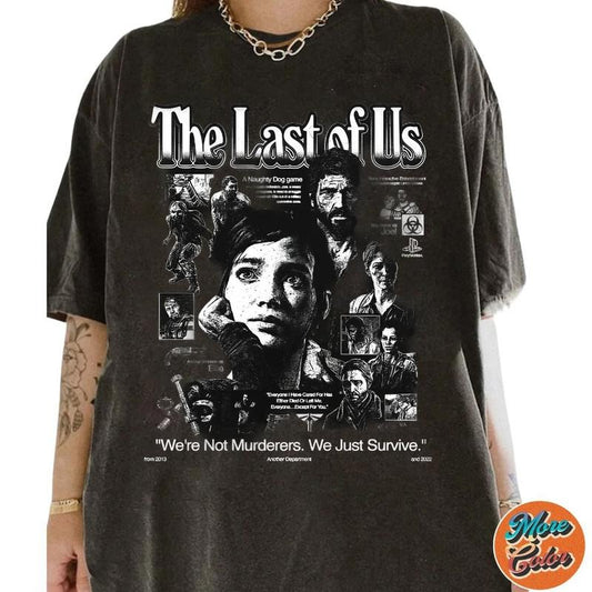 The Last Of Us Vintage Shirt, Homage Movie Shirt, Cotton Unisex T-Shirt, Crew Neck, Size S- 4XL, Menswear Top, Womenswear Top Underwear Streetwear