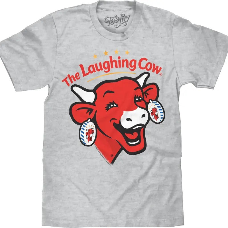 The Laughing Cow Cheese Logo T-Shirt - Athletic Gray Heather