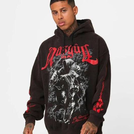 The Lord Of The Rings Nazgul Vintage Hoodie Trending Classical Movie Shirt Menswear Womenswear Streetwear Movie Fans Graphic Clothing Cotton Pullover