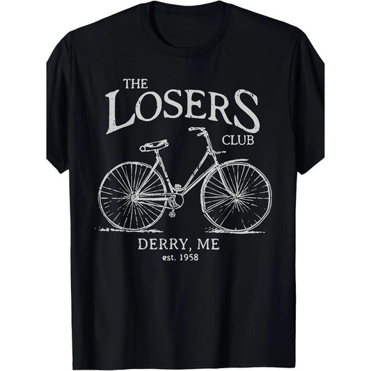 The Losers Club Horror Scary Movies Vintage Bike Halloween T-Shirt made in usa