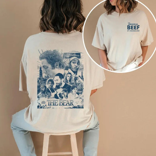 The Original Beef of Chicagoland 2 sides T-Shirt, Carmy, Shirt, Ritchie & Sydney Sandwich Shop, Pocket Graphic Tee, Gift, Vintage T-shirt