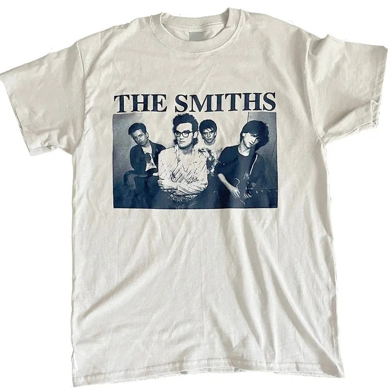 The Smiths Promo Shirt - Vintage 80s Music Band Graphic Tee Shirt Merch Men Women Menswear Top