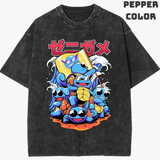 The Squirtle Squad Vintage Graphic Tees, Squirtle T-Shirt, Pokemon Shirts, Pokemon Stuff, Unisex Anime Manga Shirt Top Menswear Womenswear Streetwear