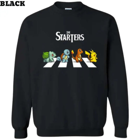 The Starters Pokemon Black Sweatshirt Tee , Pokemon Shirt , Pikachu Shirt , Pokemon Merch , Pokemon The Starters Sweatshirt , Cute Shirt , Gift For Fan Pokemon , Gift For Man And Gift For Women , Anime Graphic Tee Menswear Top Hoodie Sweaters