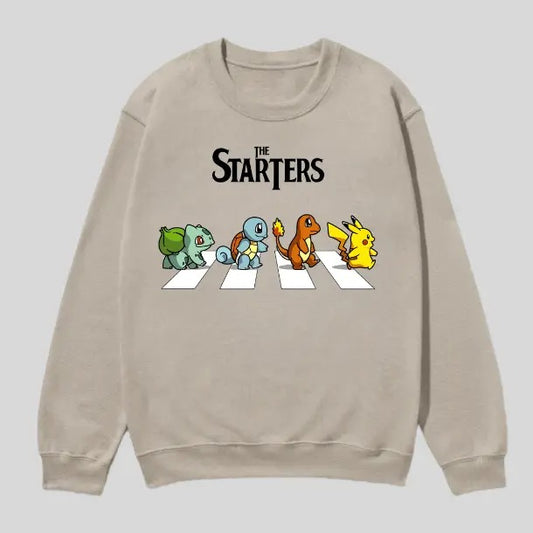 The Starters Pokemon Sweatshirt, Pokemon Shirt, Pokemon Graphic Tees, Unisex Anime Shirt Menswear Womenswear Streetwear