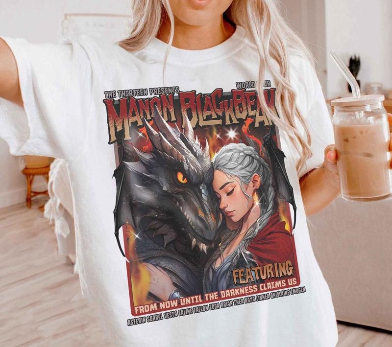 The Thirteen Comfort Colors Shirt, Throne Of Glass T-shirt Manon Blackbeak, Acotar Crescent City, Sjm Merch Terrasen Bookish Shirt Cotton Fabric