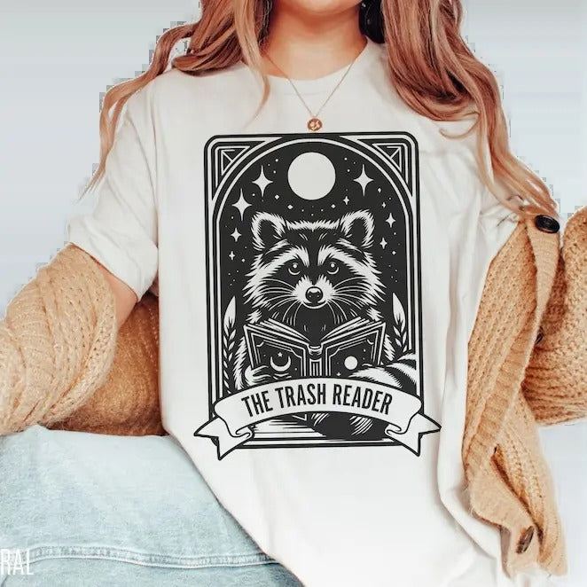 The Trash Reader Shirt, Bookish Raccoon Shirt, throne of glass book merch, Smut Lover Shirt, dark romance shirts